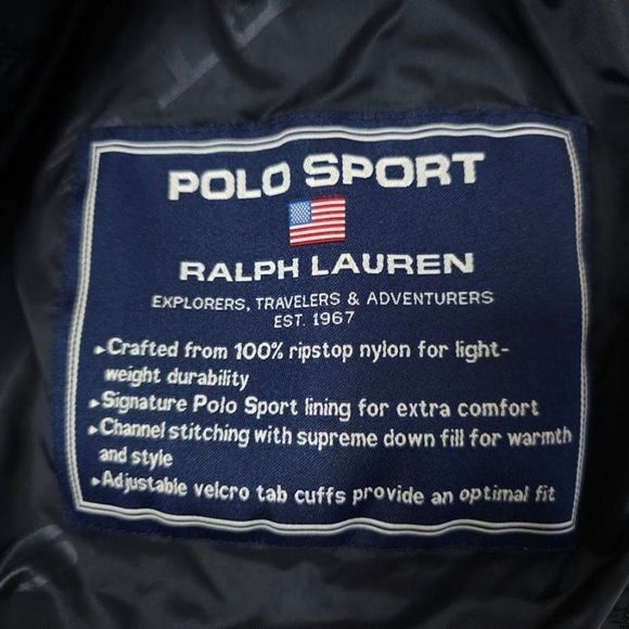 Polo Sport Ralph Lauren Down Puffy Jacket Vintage 90s Puffer Mens Size Medium - Picture 6 of 8